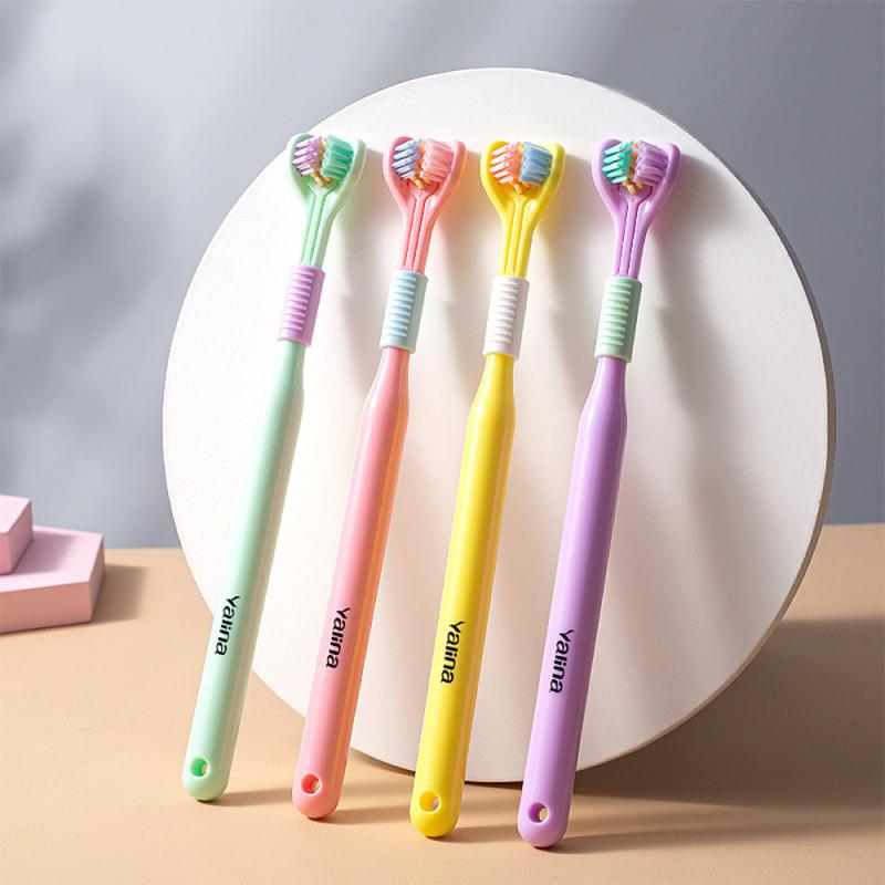 1/2Pcs Three-Sided Toothbrush