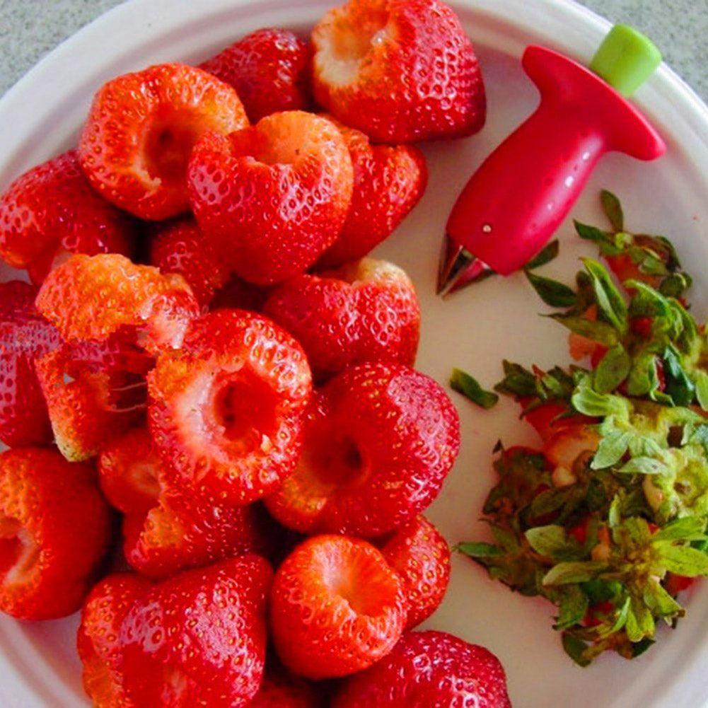 1Pcs Strawberry Huller Metal Tomato Stalks Plastic Fruit