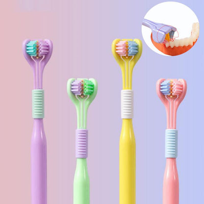 1/2Pcs Three-Sided Toothbrush